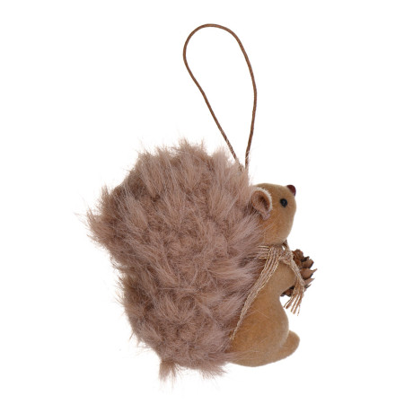 СНОУ БУМ Сувенир елочный Белка 10 см, полиэстер, коричневый, 3 вида