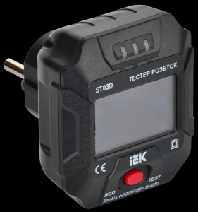 IEK ARMA2L 5 Тестер розеток ST03D (цифровой) U=90-250В A2L5-ST14-03