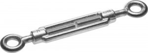 Талреп ЗУБР  DIN 1480, кольцо-кольцо, оцинкованный, кованая натяжная муфта, М16, ТФ5, 2 шт