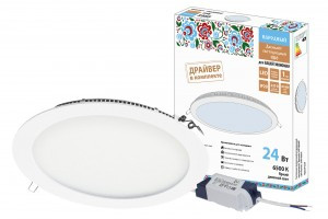 TDM св-к встр. ультратонкий св/д "Даунлайт" СВО 24W 6500К (1880lm) белый Народный SQ0329-0244