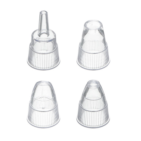 LEBEN Аппарат для массажа и чистки пор, 5 насадок, 350мАч, белый