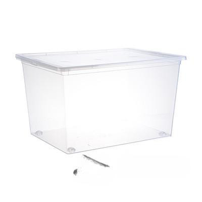 Ящик для хранения 50 л прозрачный 530*370*300 мм М2354