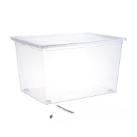 Ящик для хранения 50 л прозрачный 530*370*300 мм М2354