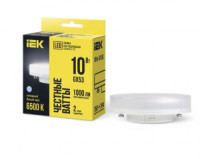 IEK лампа св/д GX53 10W(1000lm) 6500К 6K 74х29 матовая (10!) LLE-T80-10-230-65-GX53