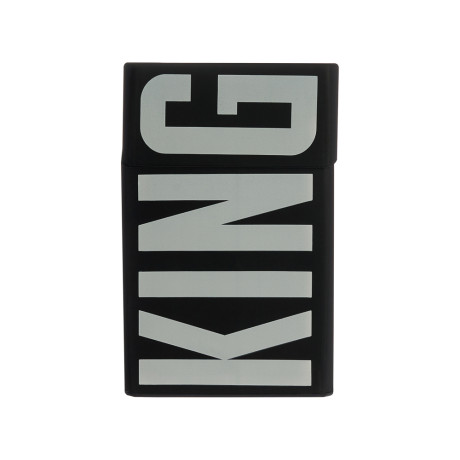 BY Ф.Киркоров Чехол для сигаретной пачки KING, силиконовый, чёрный