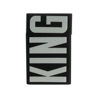 BY Ф.Киркоров Чехол для сигаретной пачки KING, силиконовый, чёрный