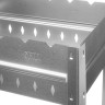 GRILLBOOM Мангал разборный в коробке, 400х400х300 мм, толщина стали 0,6мм с ребром