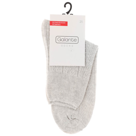 Носки с ослабленной резинкой GALANTE, р. 25, 80% хлопок, 17% полиамид, 3% эластан, цвета в ас-те