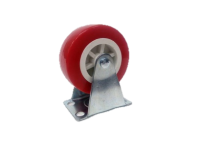 Колесо НЕповоротное красное Ø 30мм