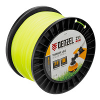 Леска для триммера квадрат, 2,0мм х 251м, на DIN катушке FLEX CORD Denzel