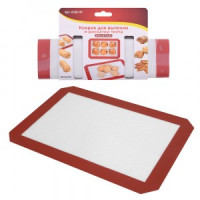 Коврик д/выпечки и раскат.теста,42*27см(кратность 2шт!!!),силикон армир.стекловол VL80-147 Мультидом