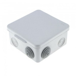 EKF коробка распр.  КМР-030-031 с крышкой наружная (80х80х50) 7 мембр. вводов IP54  plc-kmr-030-031