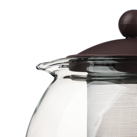 VETTA Чайник заварочный 750мл, овальный,  ситечко из нержавеющей стали, стекло, полипропилен