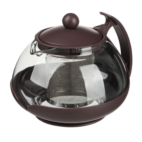 VETTA Чайник заварочный 750мл, овальный,  ситечко из нержавеющей стали, стекло, полипропилен