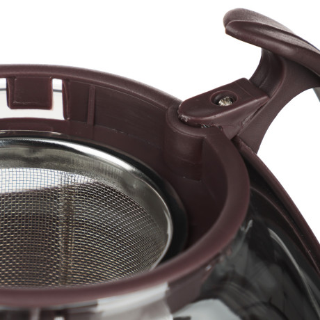 VETTA Чайник заварочный 750мл, овальный,  ситечко из нержавеющей стали, стекло, полипропилен