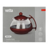 VETTA Чайник заварочный 750мл, овальный,  ситечко из нержавеющей стали, стекло, полипропилен