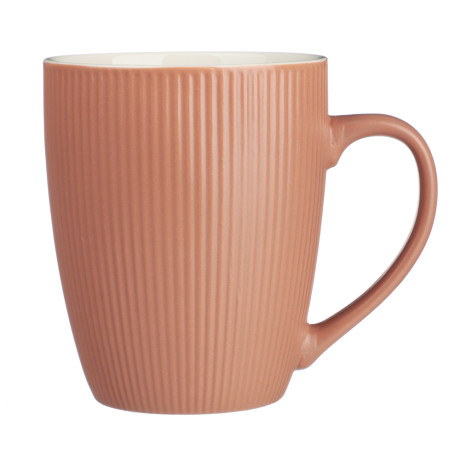 MILLIMI Кружка Рельеф цветной, 350мл, фарфор, 4 дизайна