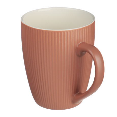 MILLIMI Кружка Рельеф цветной, 350мл, фарфор, 4 дизайна