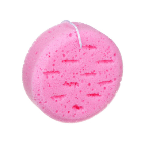 ЮL Мочалка-губка поролоновая крупнопористая с подвесом, полиуретан, 13,5х5см, 3 цвета