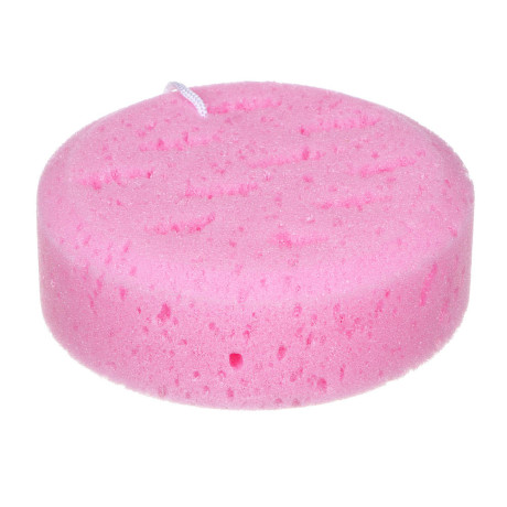 ЮL Мочалка-губка поролоновая крупнопористая с подвесом, полиуретан, 13,5х5см, 3 цвета