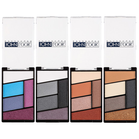 ЮНИLOOK Тени для век, 5-ти цветные 12г, 4 тона, ТВ-21