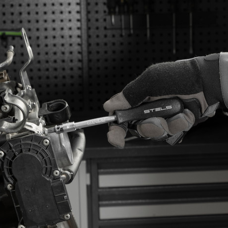 Набор инструментов, 1/2", 1/4", CrV, пластиковый кейс 69 предметов Stels