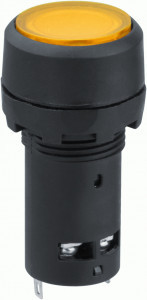 Navigator Кнопка NBI-B-09-Y желтая с подсветкой d22мм 230В NO+NC 82823