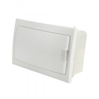 STEKKER бокс (корпус) пласт. встраив. ЩРВ-П-8 мод. непрозрач. белая дверь IP20, Standart 49636