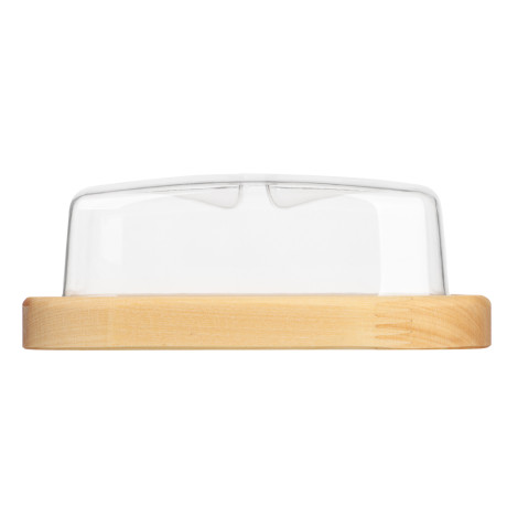 Масленка 18х12х7см, пластик, дерево