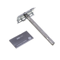 ЮНИLOOK Станок для бритья Т-образный, лезвие 1 шт, цинковый сплав, нерж.сталь