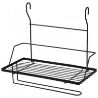 Полка на рейлинг с держателем д/бумаги Binario 33*16,5*29,5см, полим.покрытие, 109227 Рыжий кот