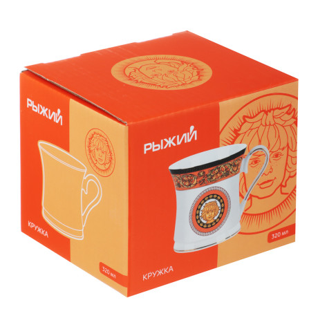 Рыжий Кружка, 320мл, фарфор, подарочная упаковка
