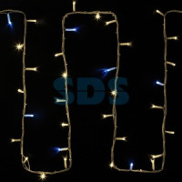 Гирлянда-нить Дюраплей LED 20м, 200 LED, бел.кауч, мерц.кажд.5, тепл.бел. без б/п 315-536 Neon Night