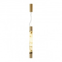 ODEON LIGHT 6687/15L L-VISION ODL24 125 подвес латунь/мет/алебастр IP20 LED 21W 3000/4000 MARBELLA 9