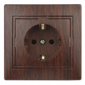 ЭРА Intro Plano роз. СУ 1 мест. (земля, керамика) 16А-250В венге 1680