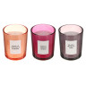 LADECOR Свеча ароматическая в стеклянном корпусе, 135 г, 7х7х8,4 см, 3 аромата