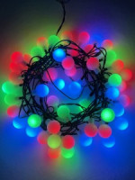 ЭРА Гирлянда-нить Шарики 50LED разноцв. 5м. d=18мм, 8реж., IP20 220V ENIN - 18BM 8266 lБ0047968