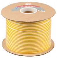 Уплотнитель ЗУБР рез. самокл. P-профиль 9*5,5мм белый, 250м (2*125м)