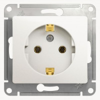 Systeme Electric GLOSSA мех. роз. СУ 1 мест. перламутр (пл.осн., земля) GSL000643 (20!)