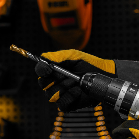 Сверло спиральное по металлу 10 x 133мм, Р6М5, Golden Tip, многогранная заточка Denzel