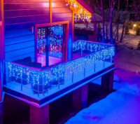 Гирлянда-бахрома ул. 300LED синий 6x0.7м., IP44 ULD-B6007-300/DTA BLUE