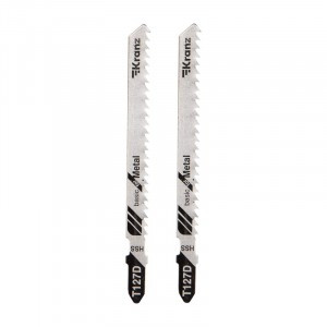 Пилка для лобзика по мягк. мет. T127D 100мм 8 зуб.на дюйм 4-20мм 2шт/уп Kranz цена за уп KR-92-0318