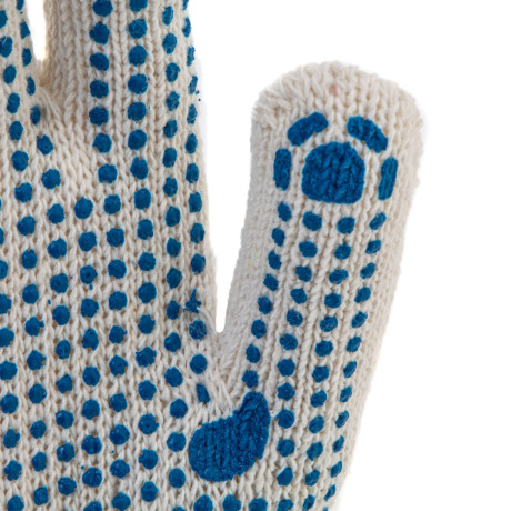 Перчатки х/б, ПВХ покрытие, "Точка", 7 класс Сибртех