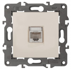 ЭРА 14 Elegance мех. роз. комп. СУ RJ45, сл.кость 14-3107-02 автоклеммы 4087