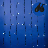 Гирлянда-занавес св/д мерцание 3х2м 384 LED провод черный ULD-C3020-384/TBK WHITE IP67 Uniel