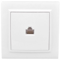 EKF Минск роз. телеф./комп. СУ 2 мест. бел. (RJ11+RJ45) ERK00-135-10