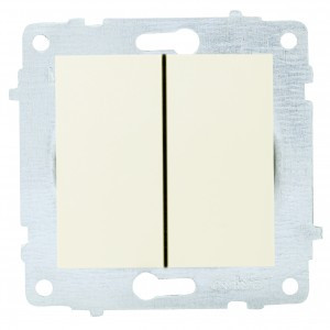 OVIVO мех. выкл. СУ 2 кл. 10А крем (ко всем рамкам) 600-000202-202