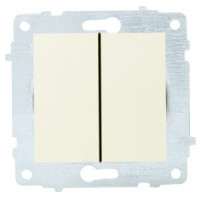 OVIVO мех. выкл. СУ 2 кл. 10А крем (ко всем рамкам) 600-000202-202