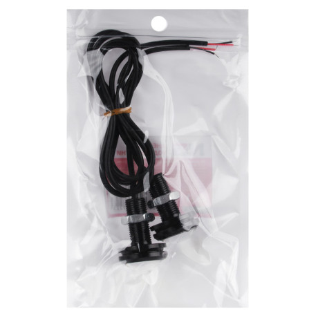 ЕРМАК Дневные ходовые огни, LED, алюм. корп.,диам.23мм , 12V, белый, 2шт.