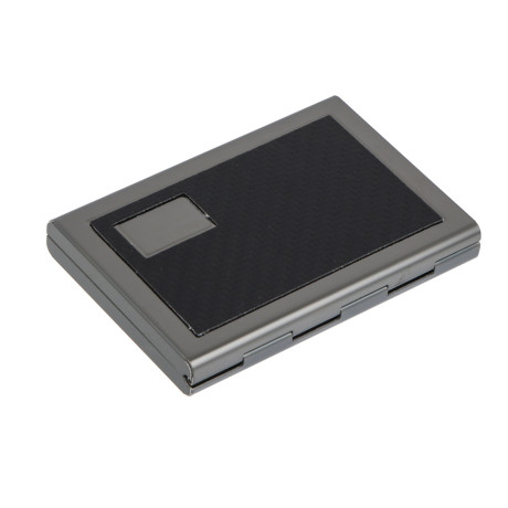 Кардхолдер книжка с защитой от считывания 6 слотов тм ЮL, алюминий, пластик, 9,8х6,5 см, 3 цвета